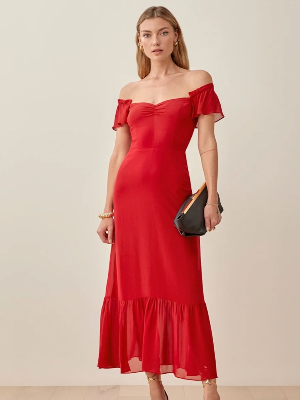 NWT - Reformation Butterfly Dress Cherry - Size 0